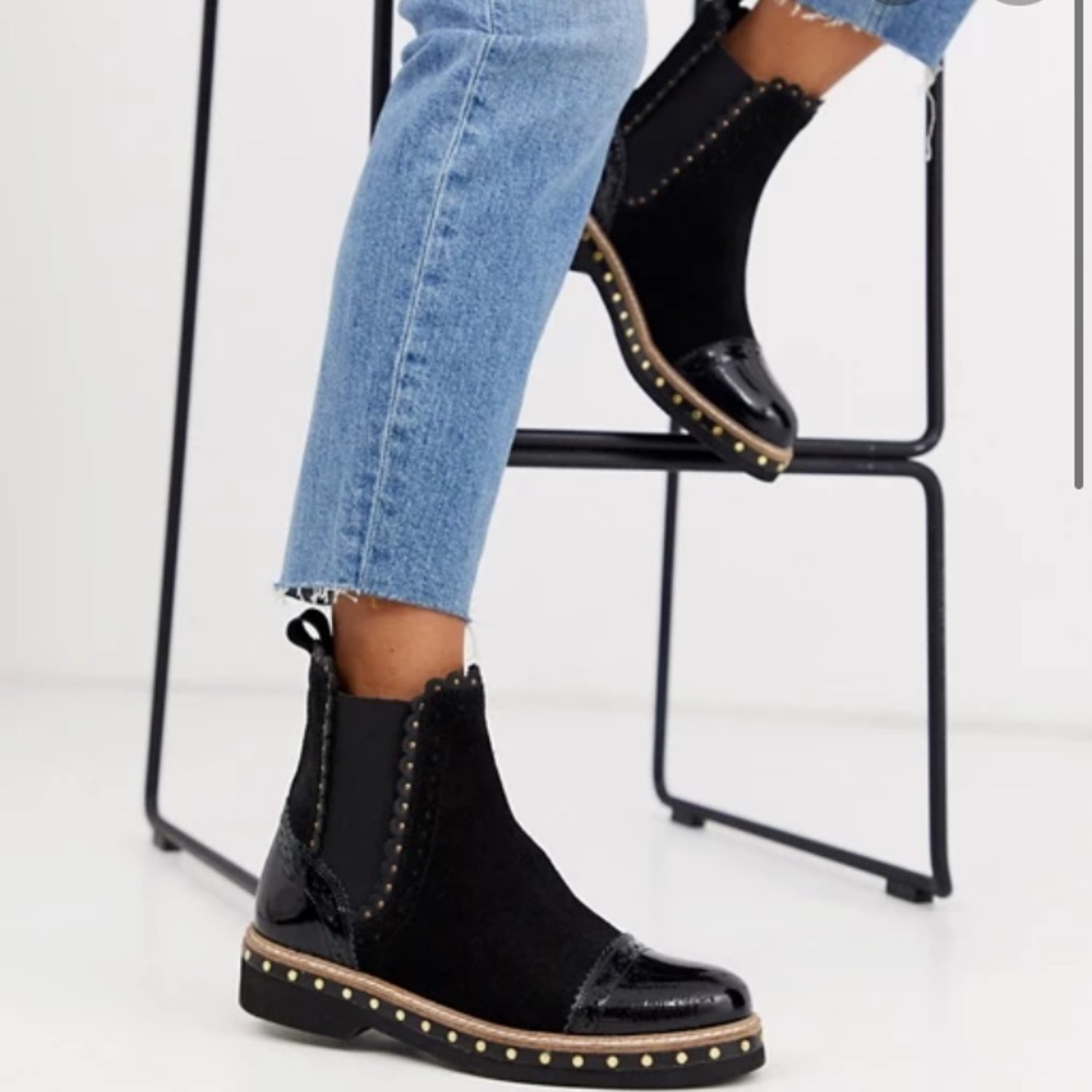 COPY - Free people black atlas Chelsea boots